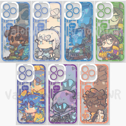 Anime Chibi Phone Case | TPU Clear Silicone Case