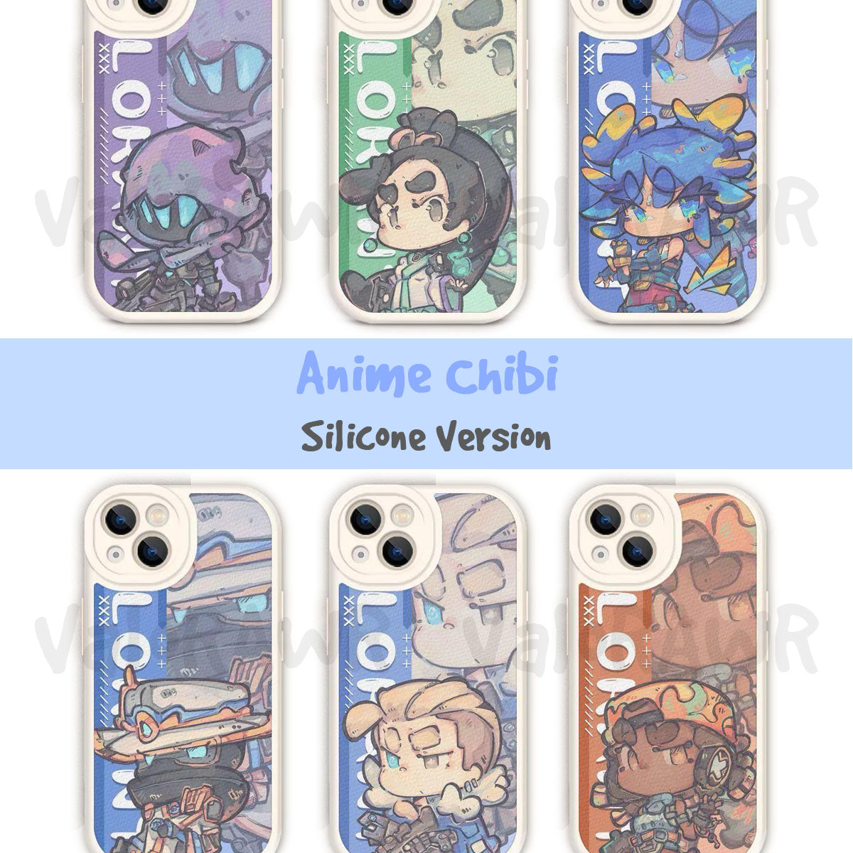 Anime Chibi Phone Case | TPU Clear Silicone Case