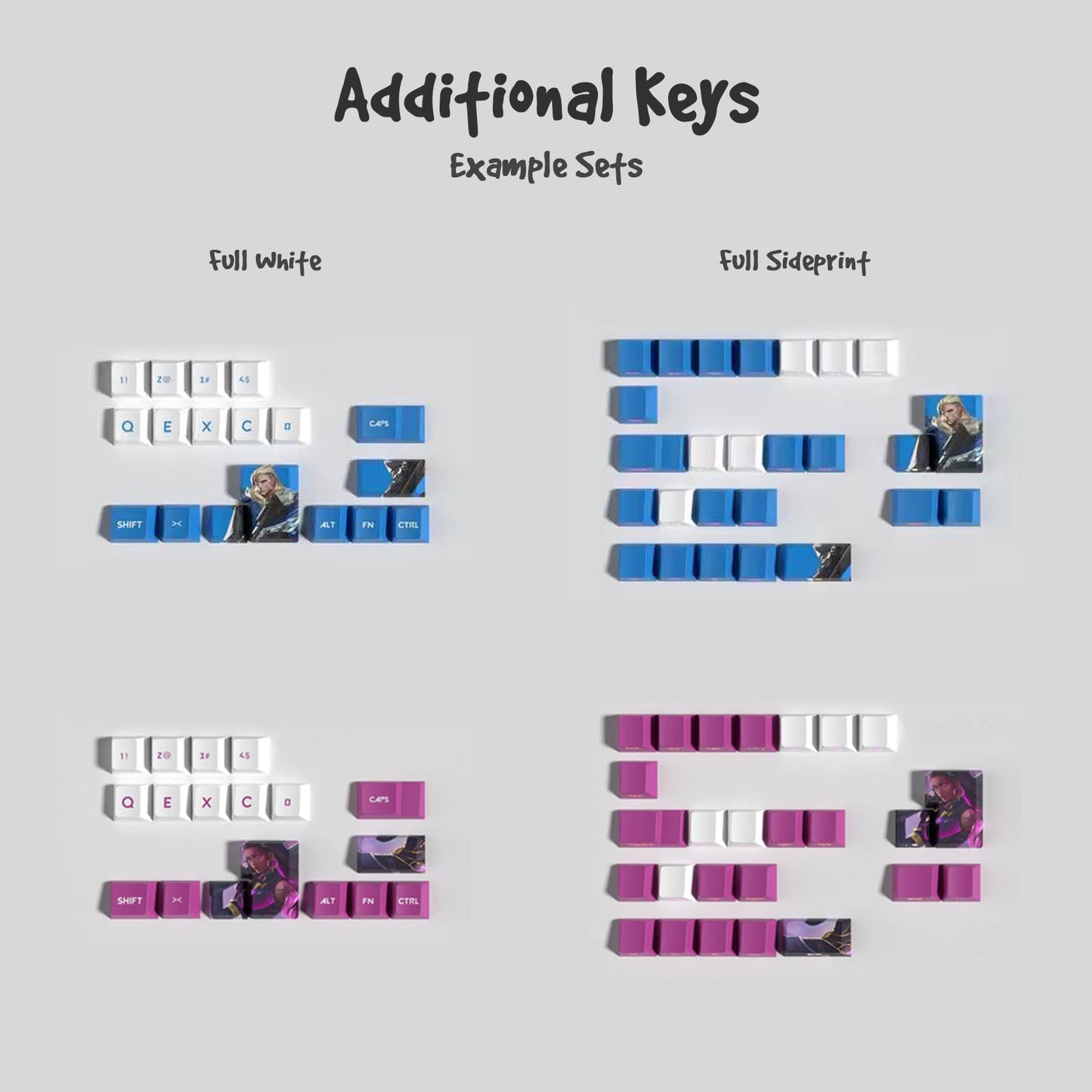 Agents Keycap Sets | Mixed Colorway