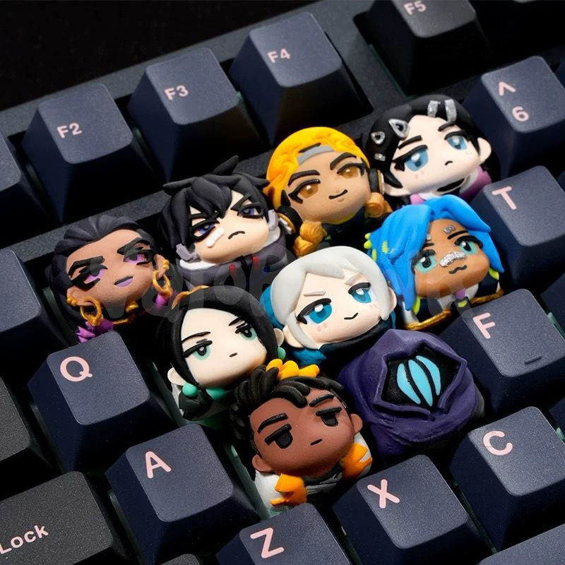 3D Printed Agent Artisan Keycaps | Chibi Version