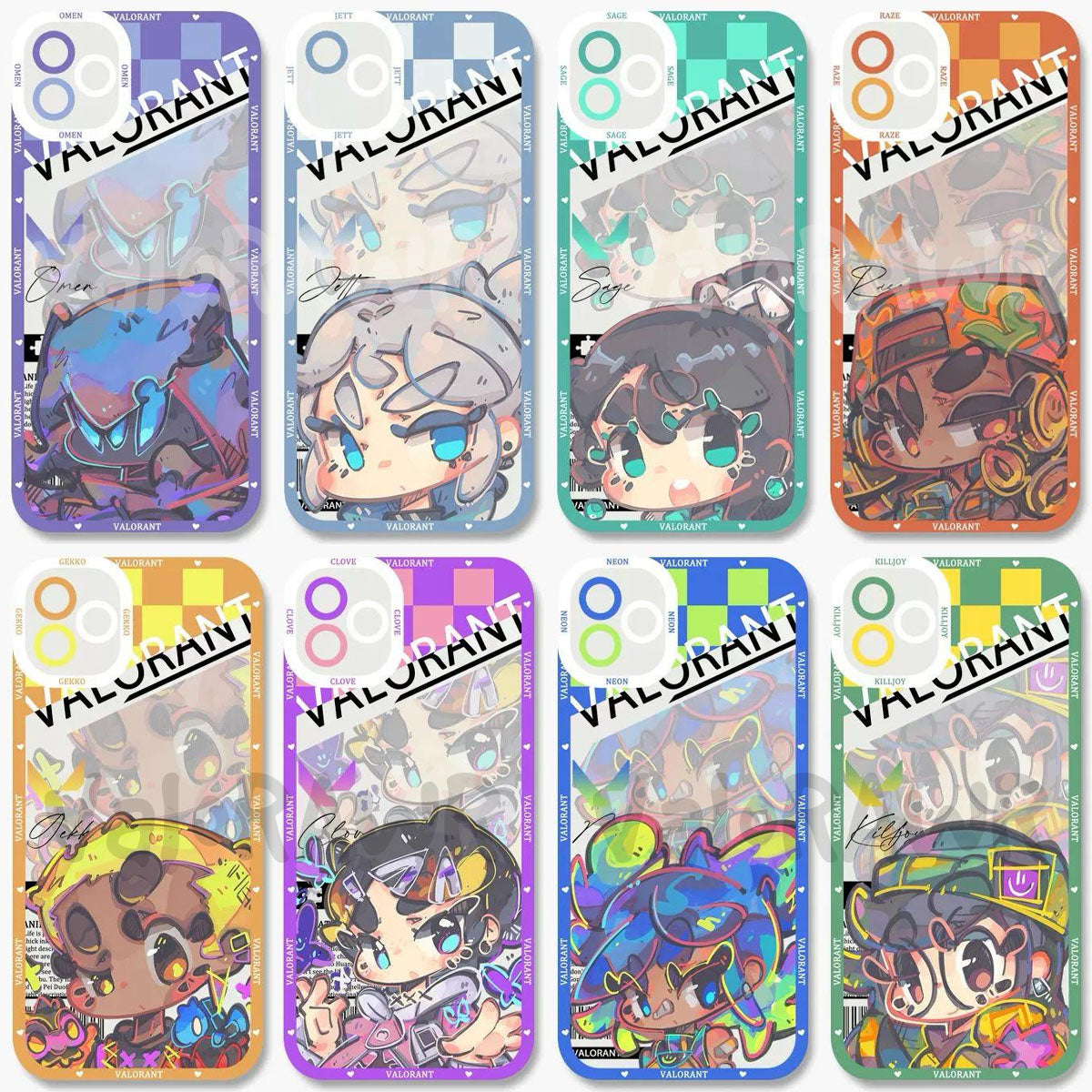 Anime Chibi Phone Case | Version 2 | TPU Clear Case