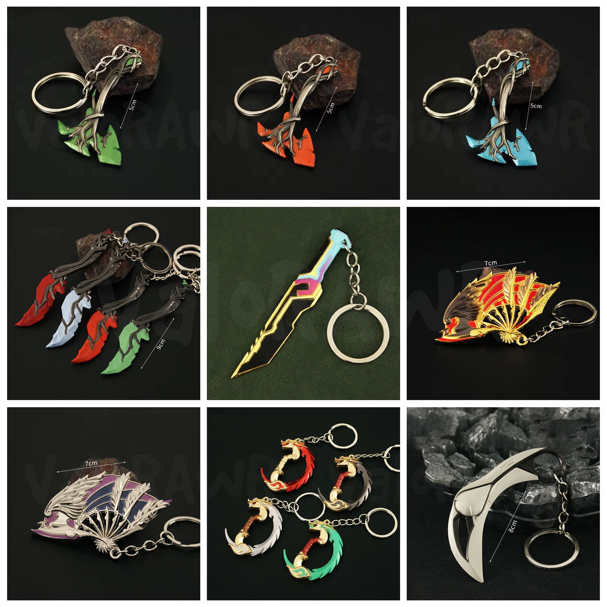 Melee Weapon Keychain | Kunai Karambit Dagger Keychains