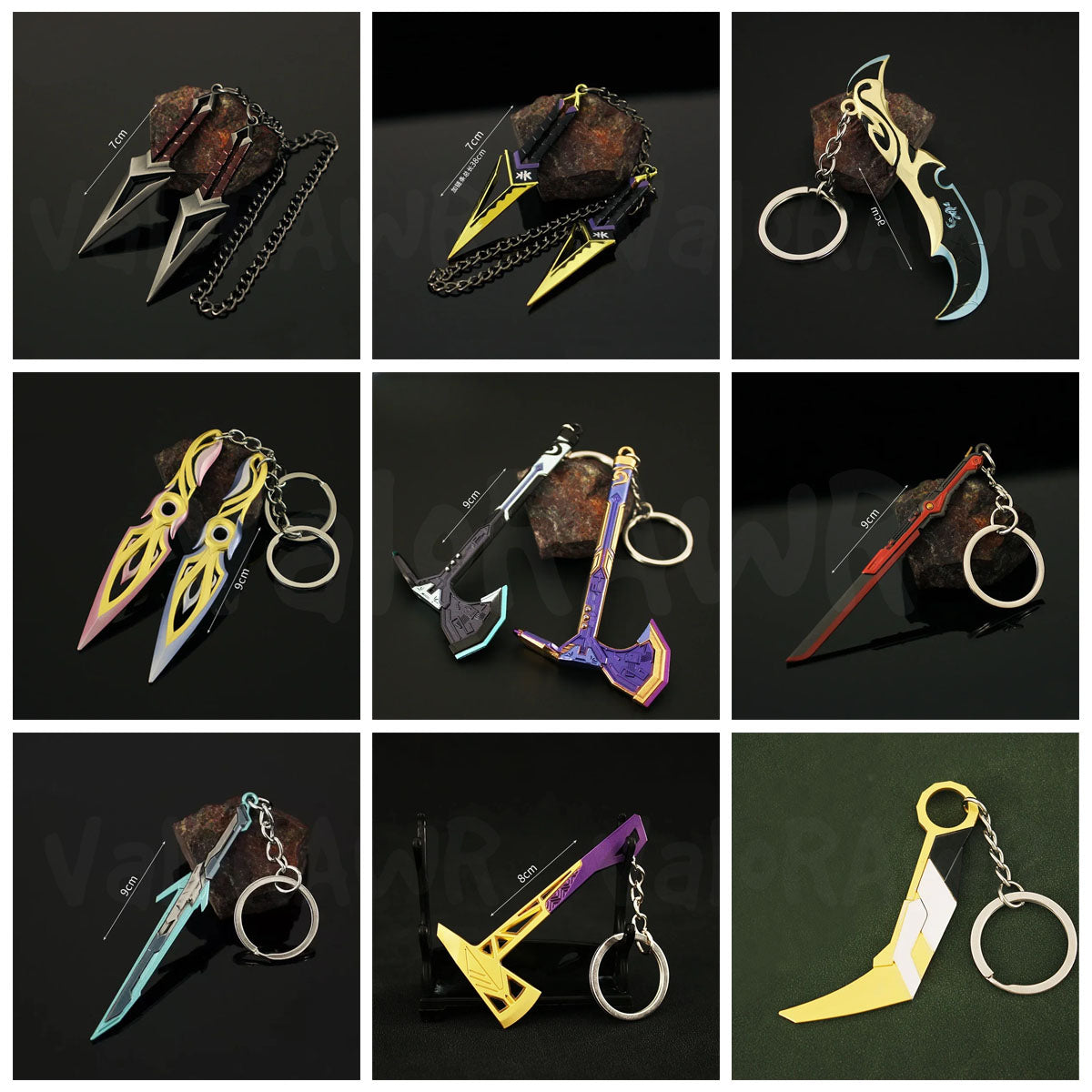 Melee Weapon Keychain | Kunai Karambit Dagger Keychains