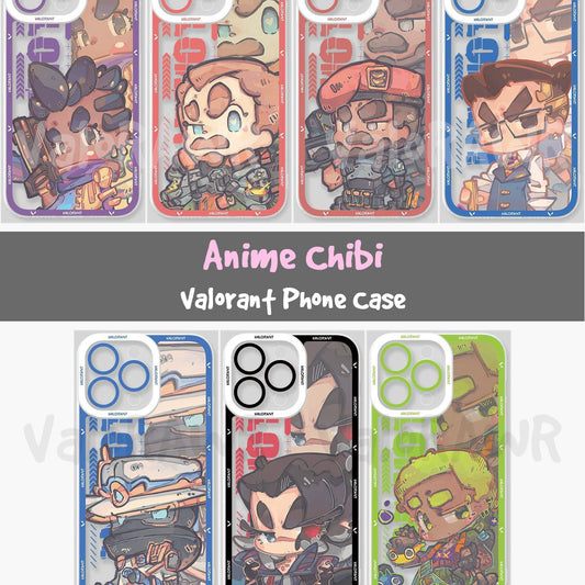 Anime Chibi Phone Case | TPU Clear Silicone Case