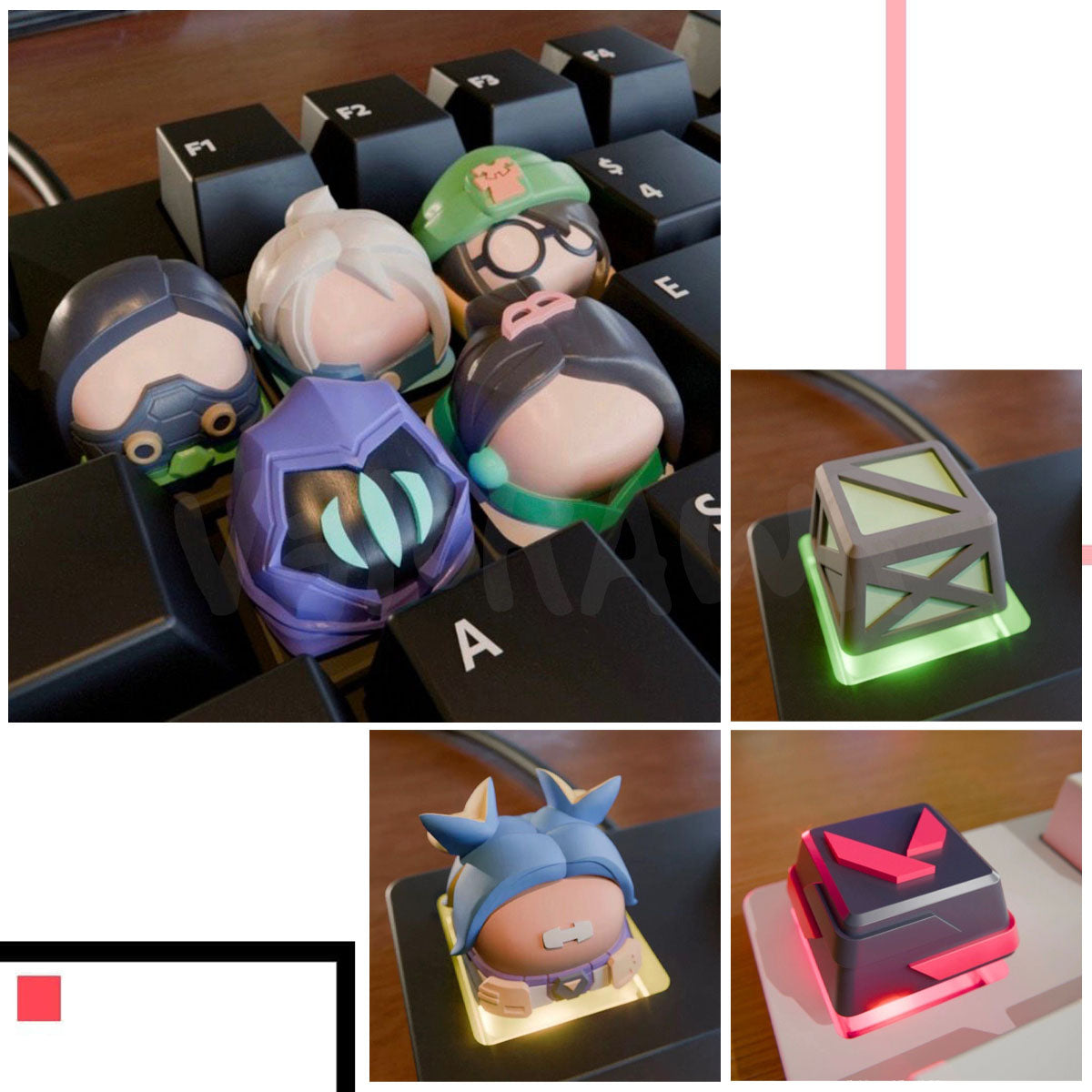 3D Keycaps | Keyboard Accessories | 3D Printed Agent Keycap | MX Switch