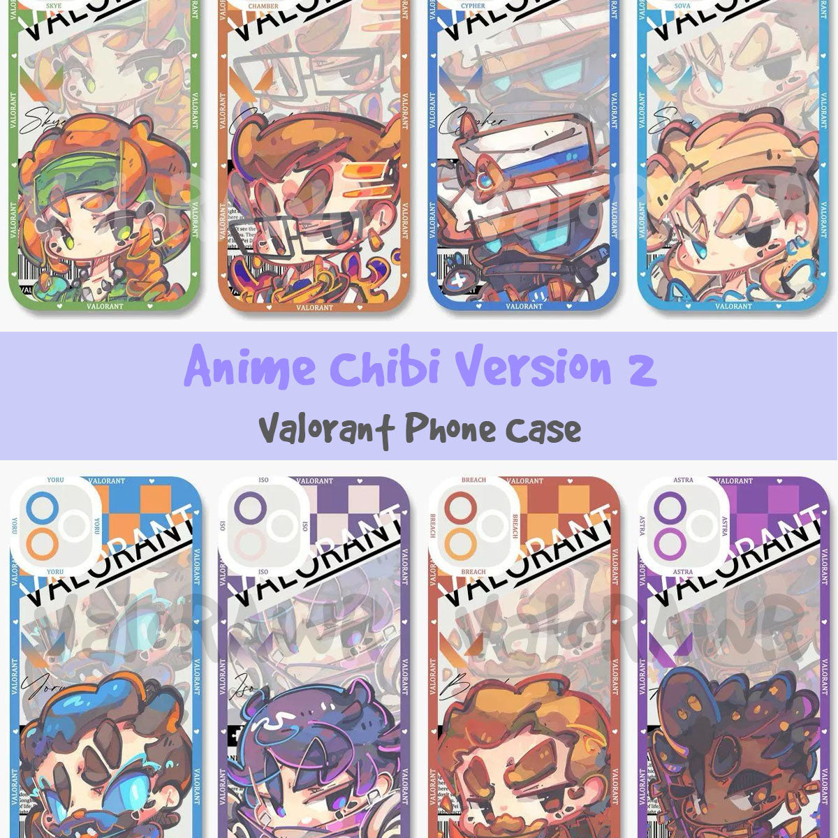 Anime Chibi Phone Case | Version 2 | TPU Clear Case