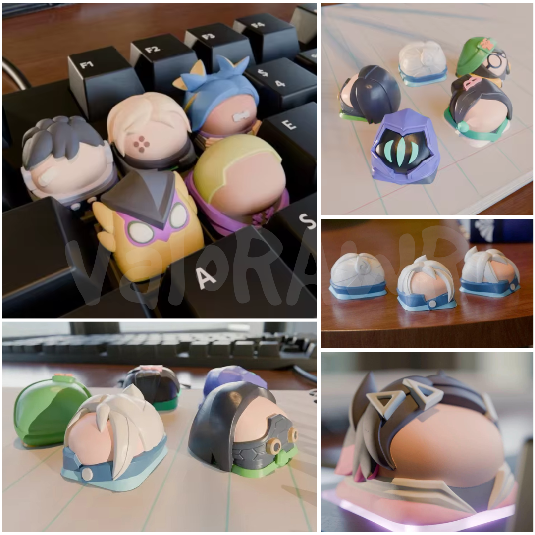 3D Printed Agent Artisan Keycaps | Chubs Version