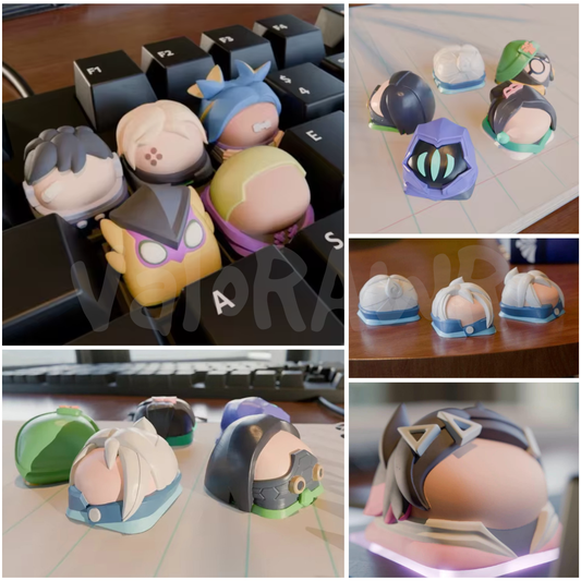3D Printed Agent Artisan Keycaps | Chubs Version