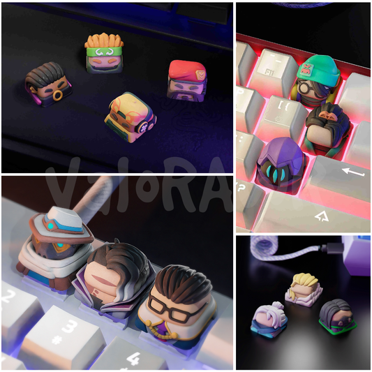 3D Printed Agent Artisan Keycaps